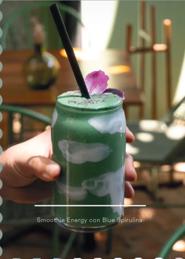 Smoothie Energy con blue spirulina
